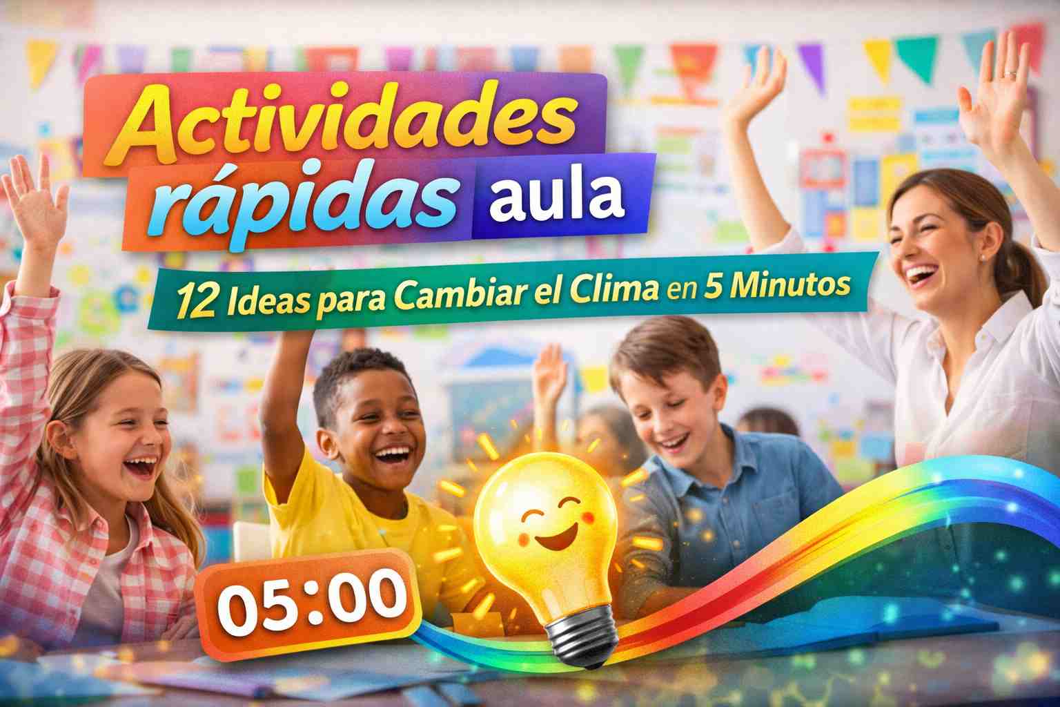 Actividades rápidas aula: 12 ideas para cambiar el clima en 5 minutos