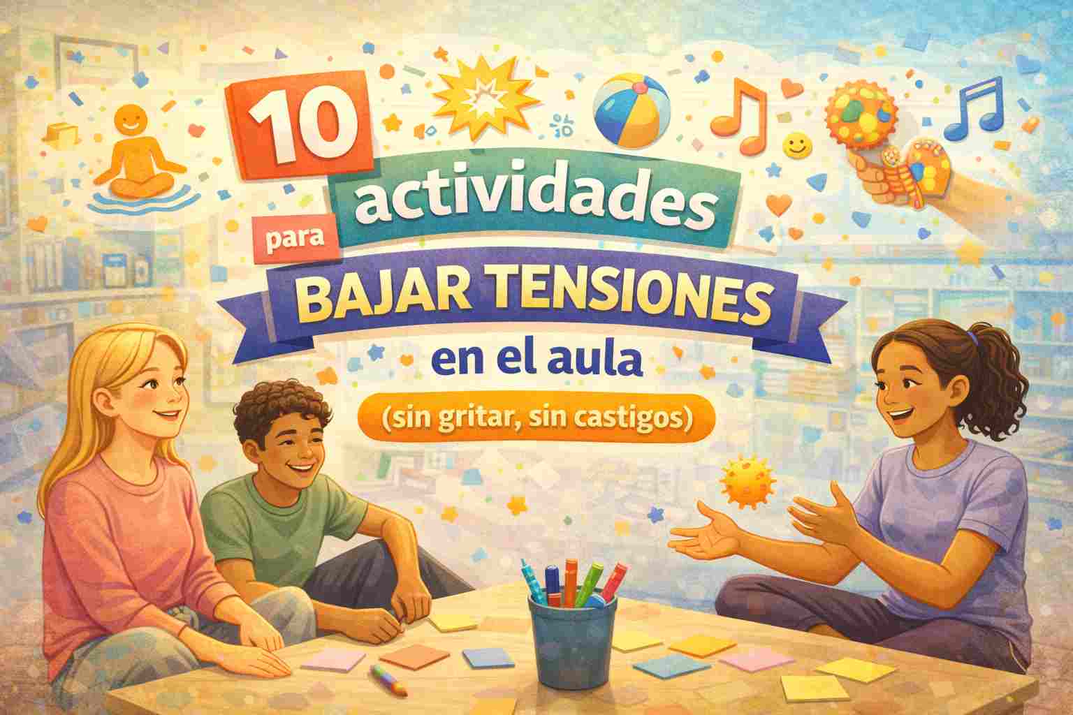 las mejores actividades rápidas para bajar tensiones en el aula