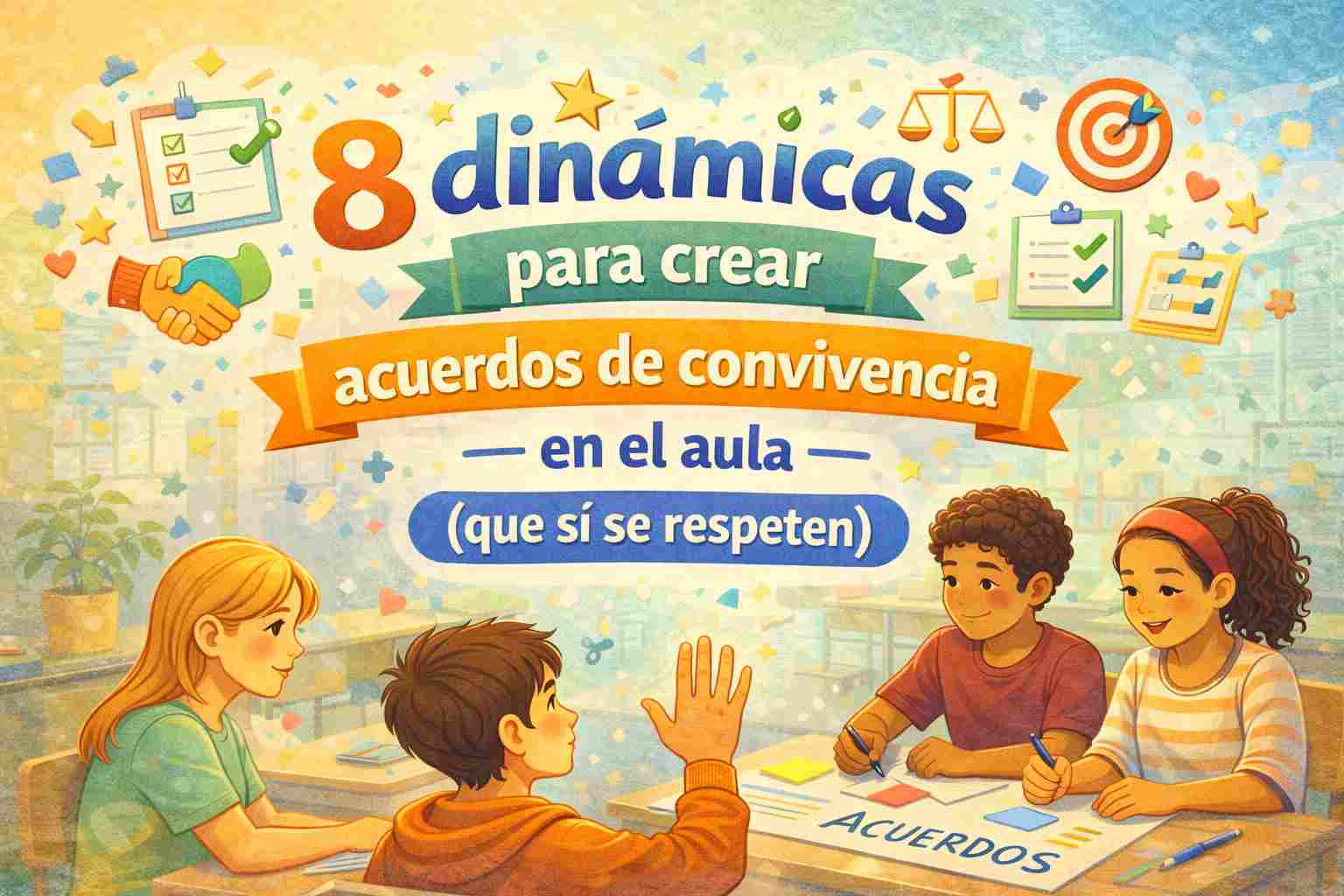 dinámicas para crear acuerdos de convivencia en el aula con estudiantes