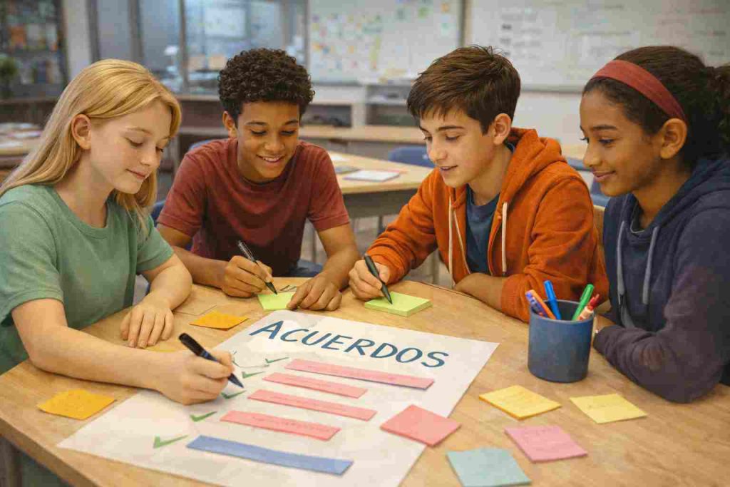 dinámicas para crear acuerdos de convivencia en el aula de forma participativa