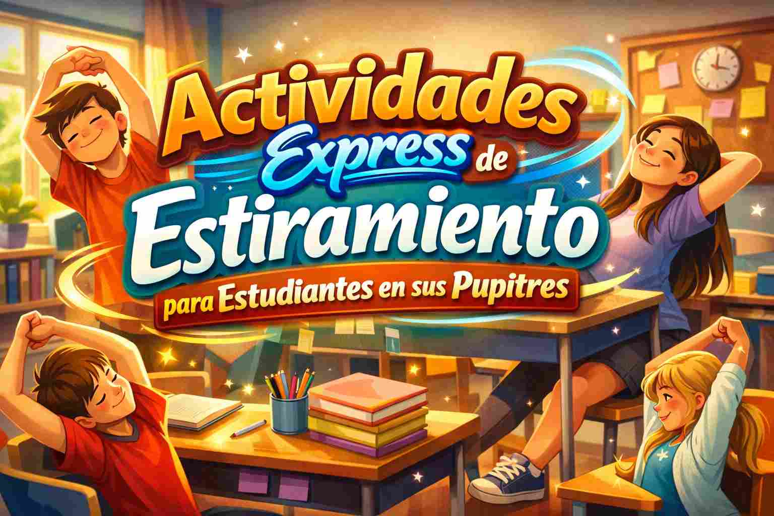 Actividades Express de Estiramiento para Estudiantes en sus Pupitres: ideas rápidas para clase