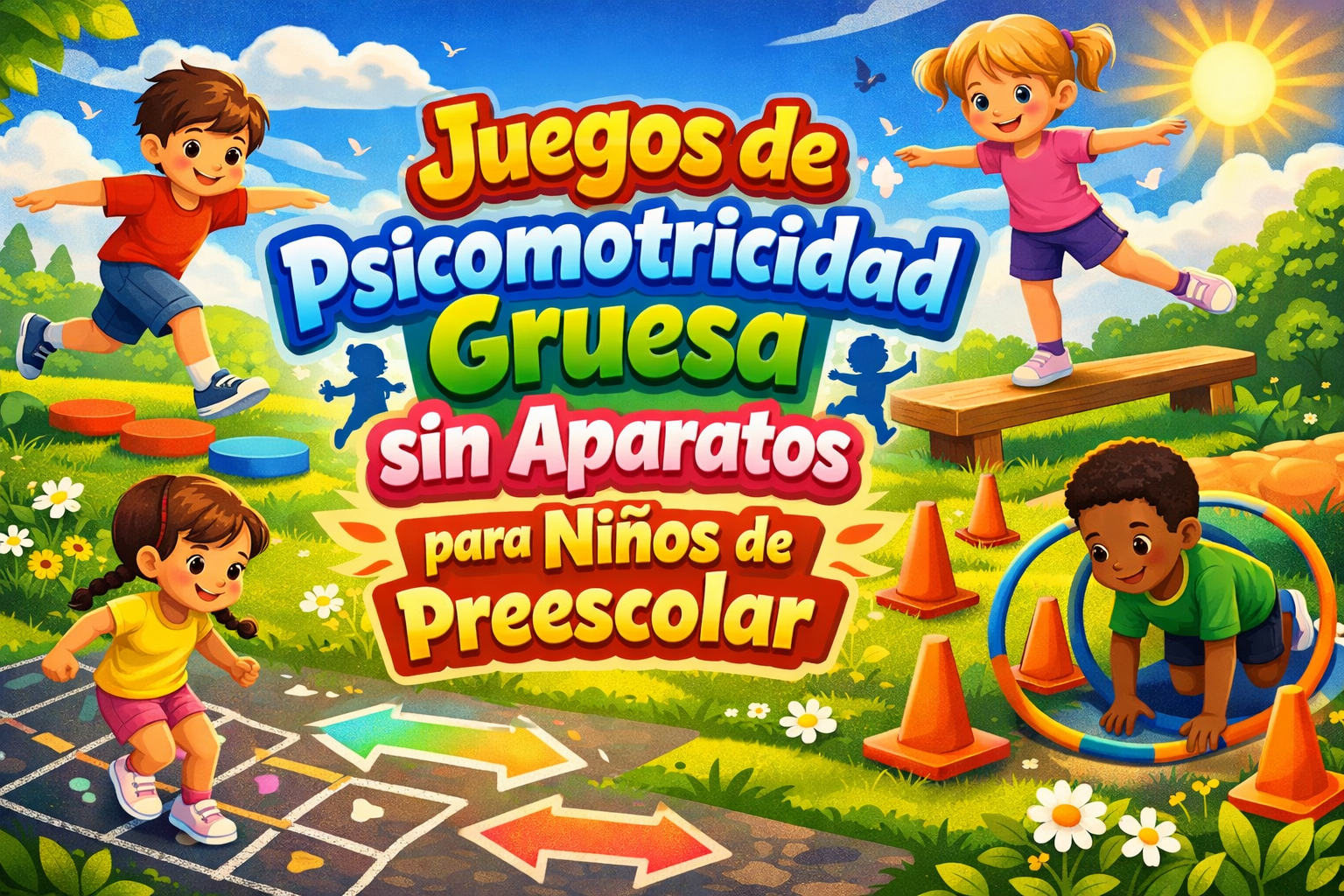 los mejores Juegos de Psicomotricidad Gruesa sin Aparatos para Preescolar