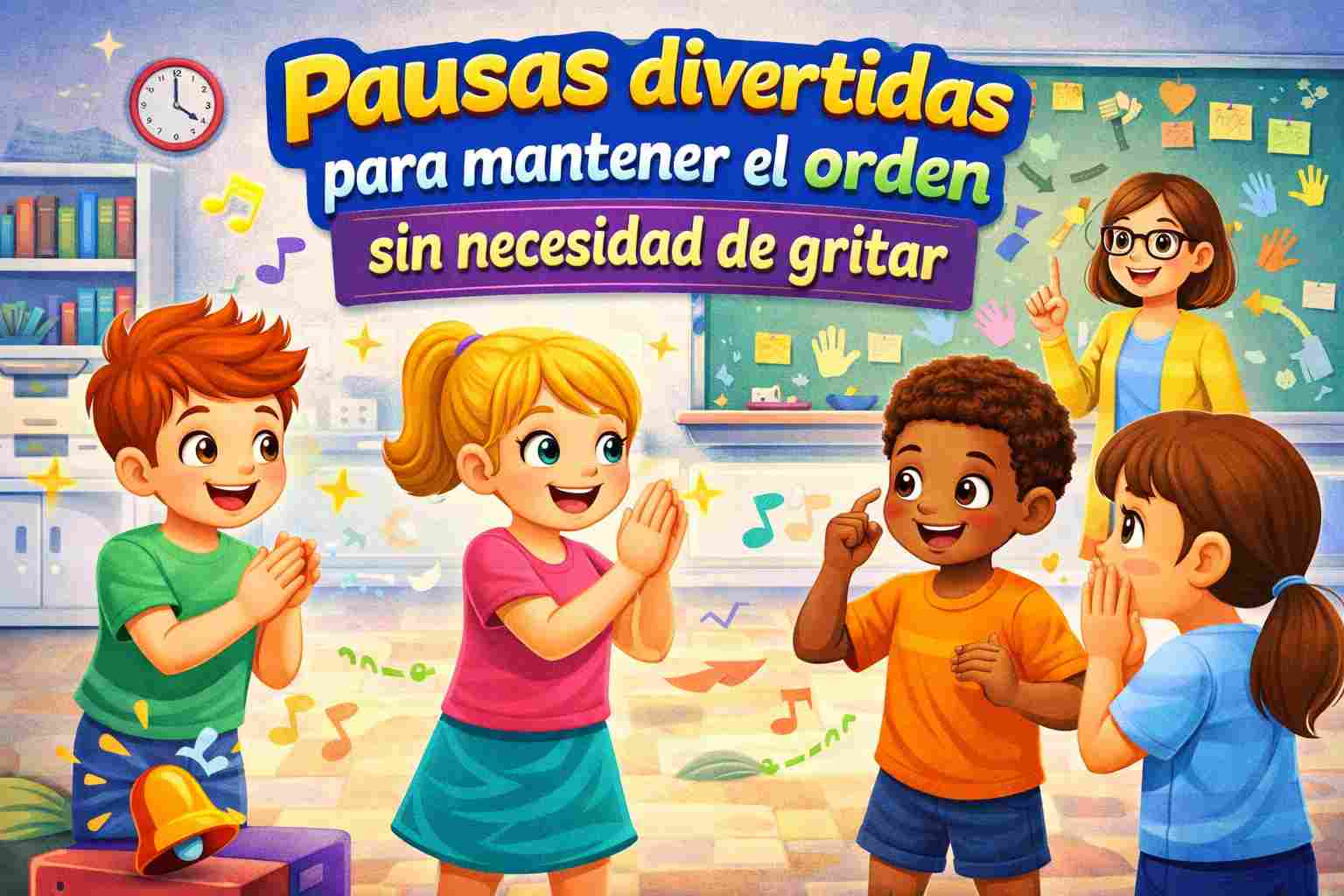 Pausas divertidas para mantener el orden sin necesidad de gritar en clase las mejores
