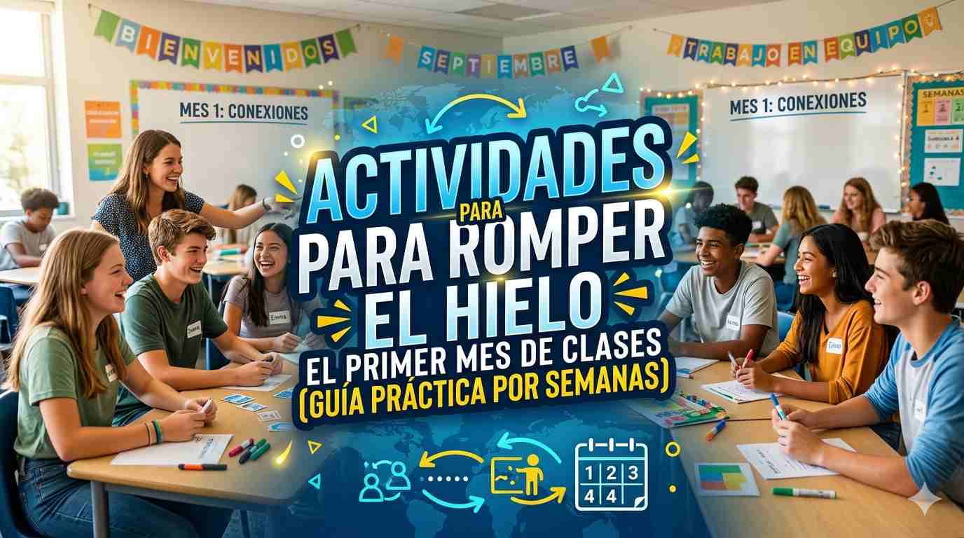 Actividades para romper el hielo el primer mes de clases (guía práctica por semanas)