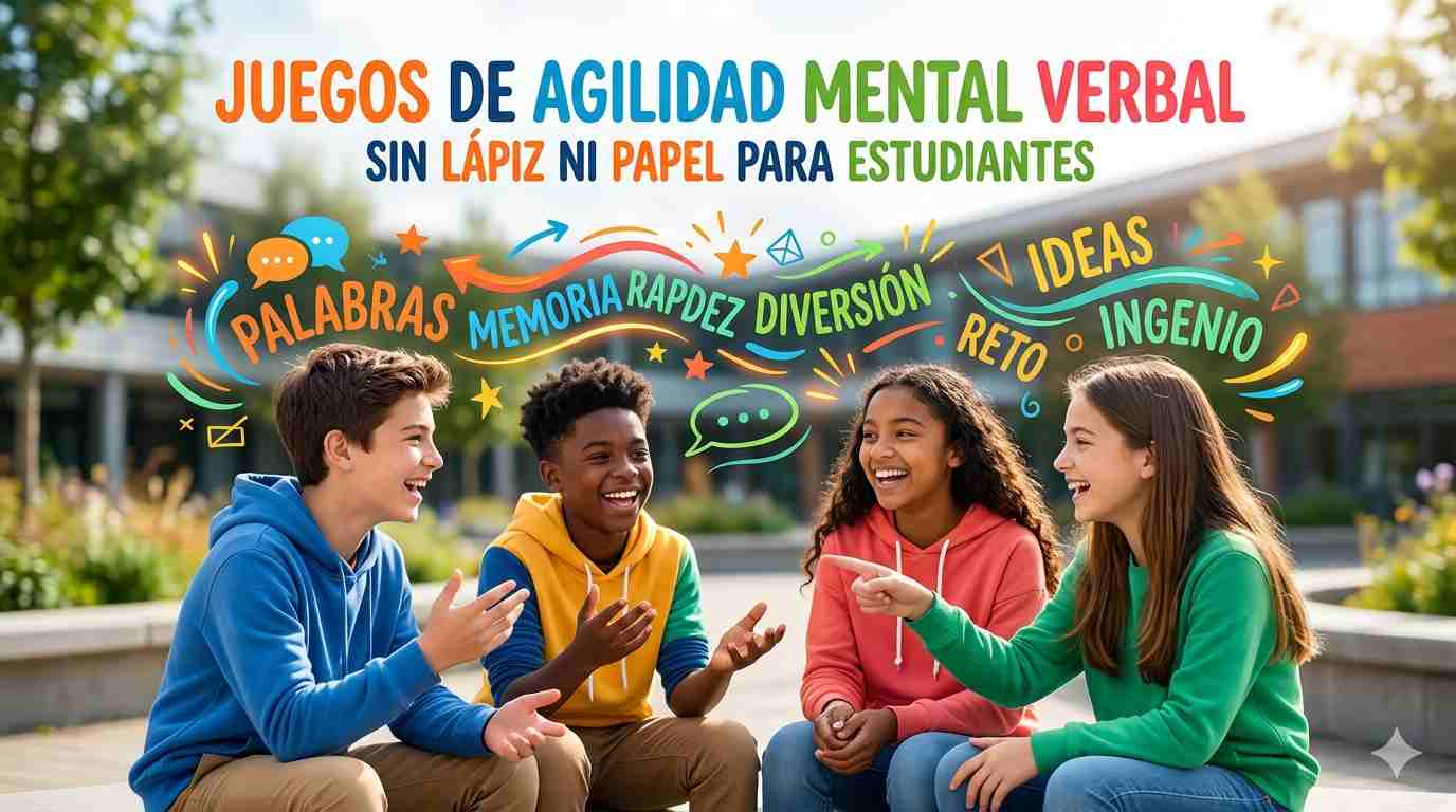 Juegos de agilidad mental verbal sin lápiz ni papel para estudiantes
