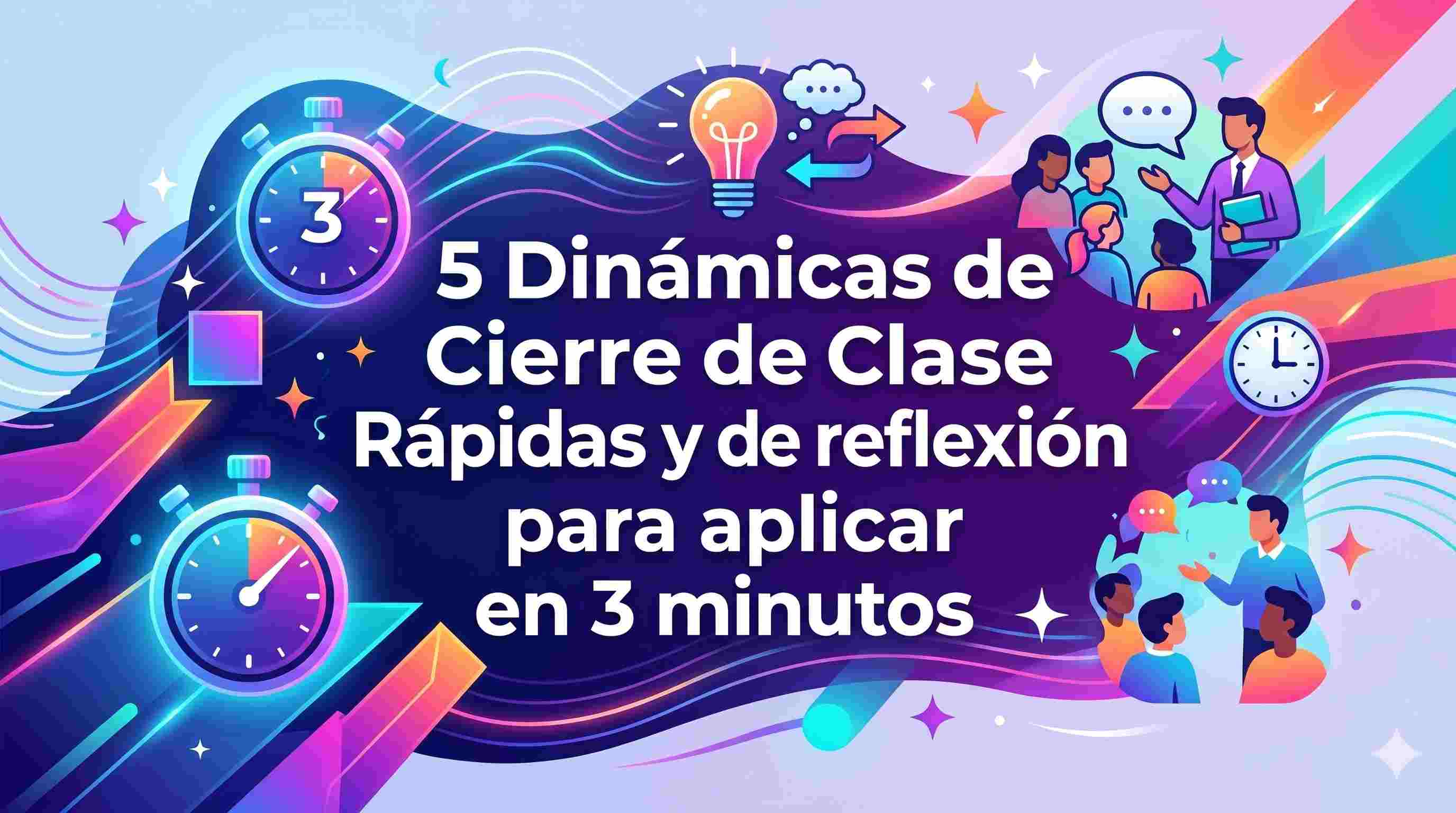 5 Dinámicas de Cierre de Clase Rápidas y de reflexión para aplicar en 3 minutos