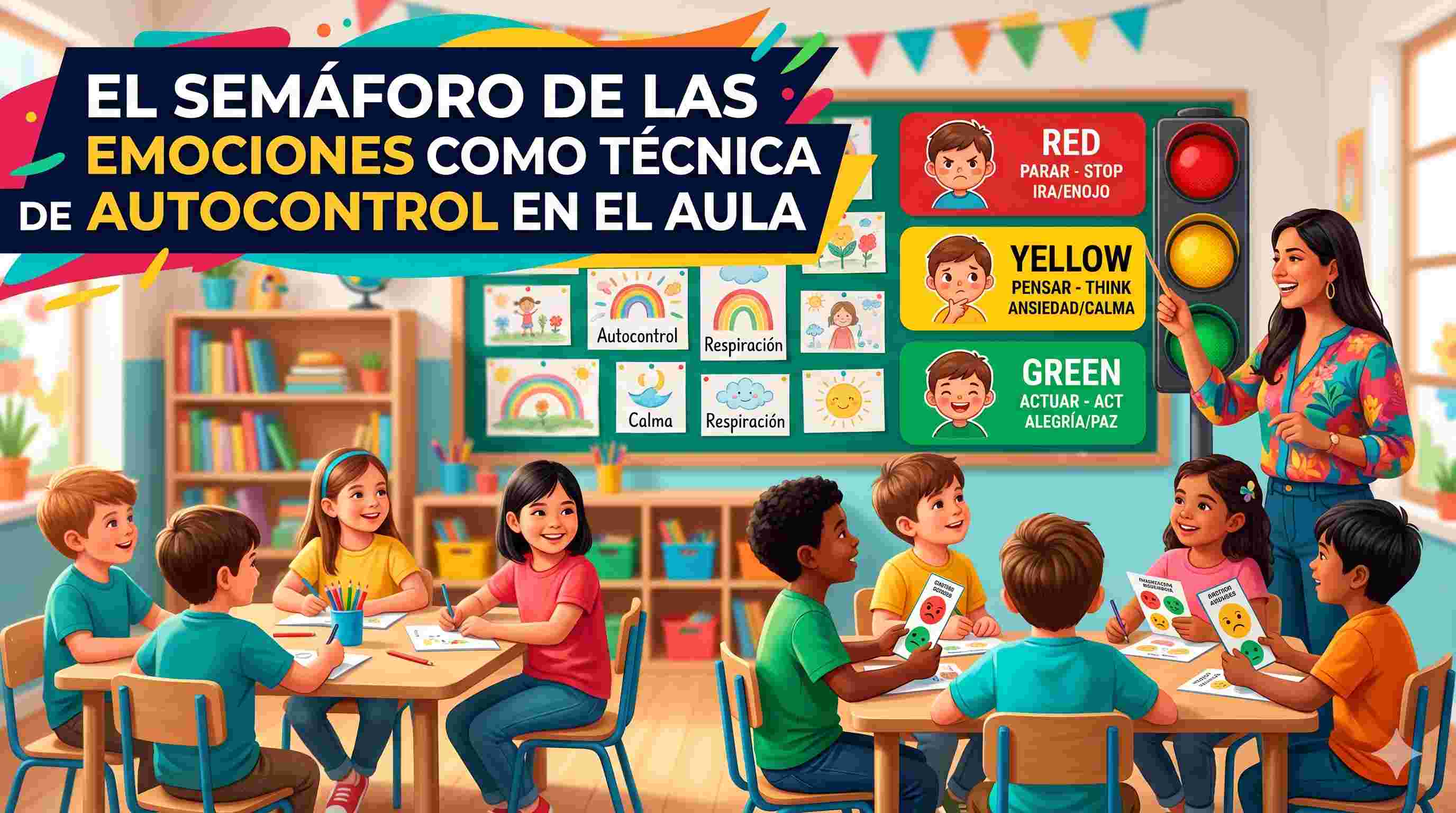 El semáforo de las emociones como técnica de autocontrol en el aula
