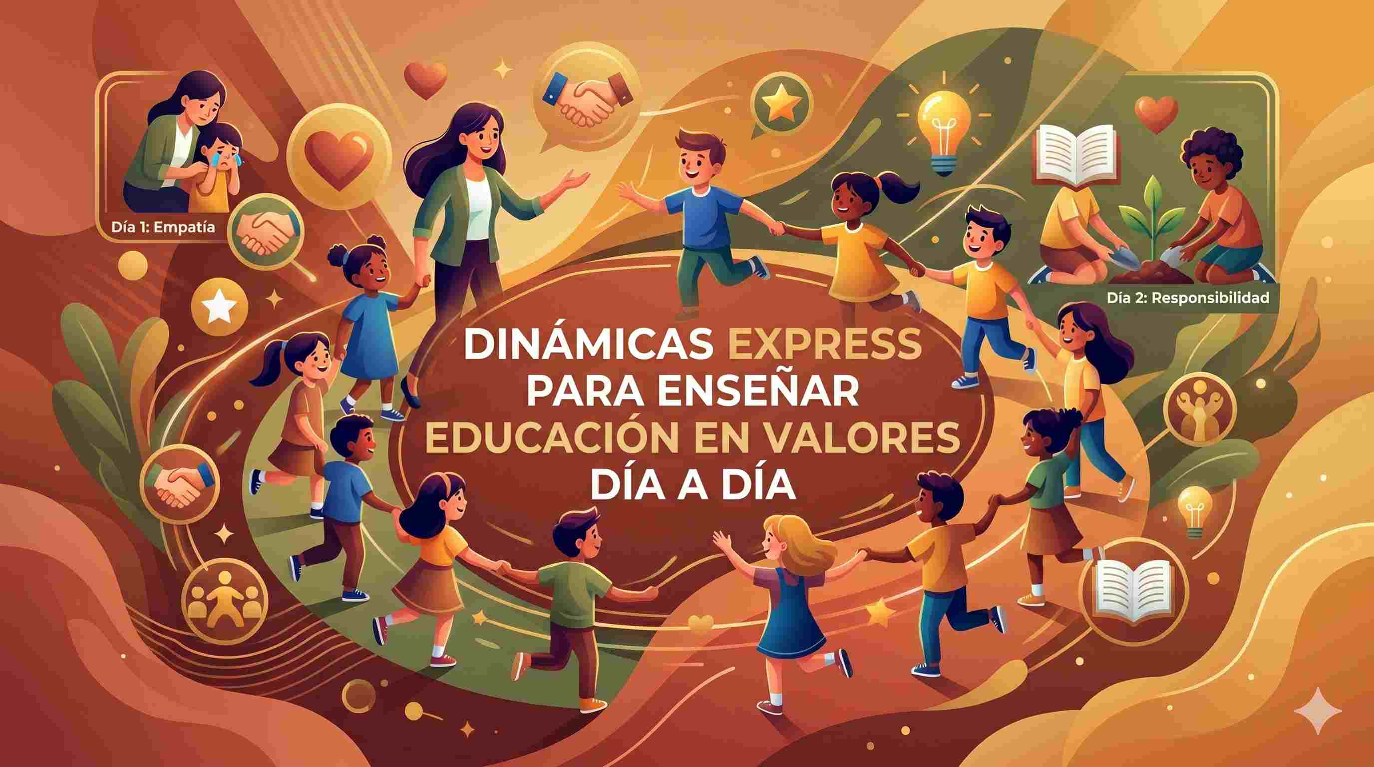 Dinámicas Express para Enseñar Educación en Valores Día a Día