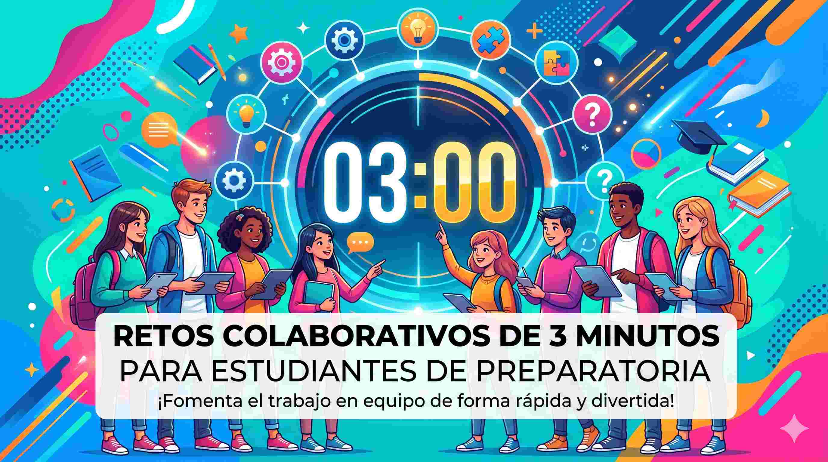 Los mejores Retos Colaborativos de 3 Minutos para Estudiantes de Preparatoria